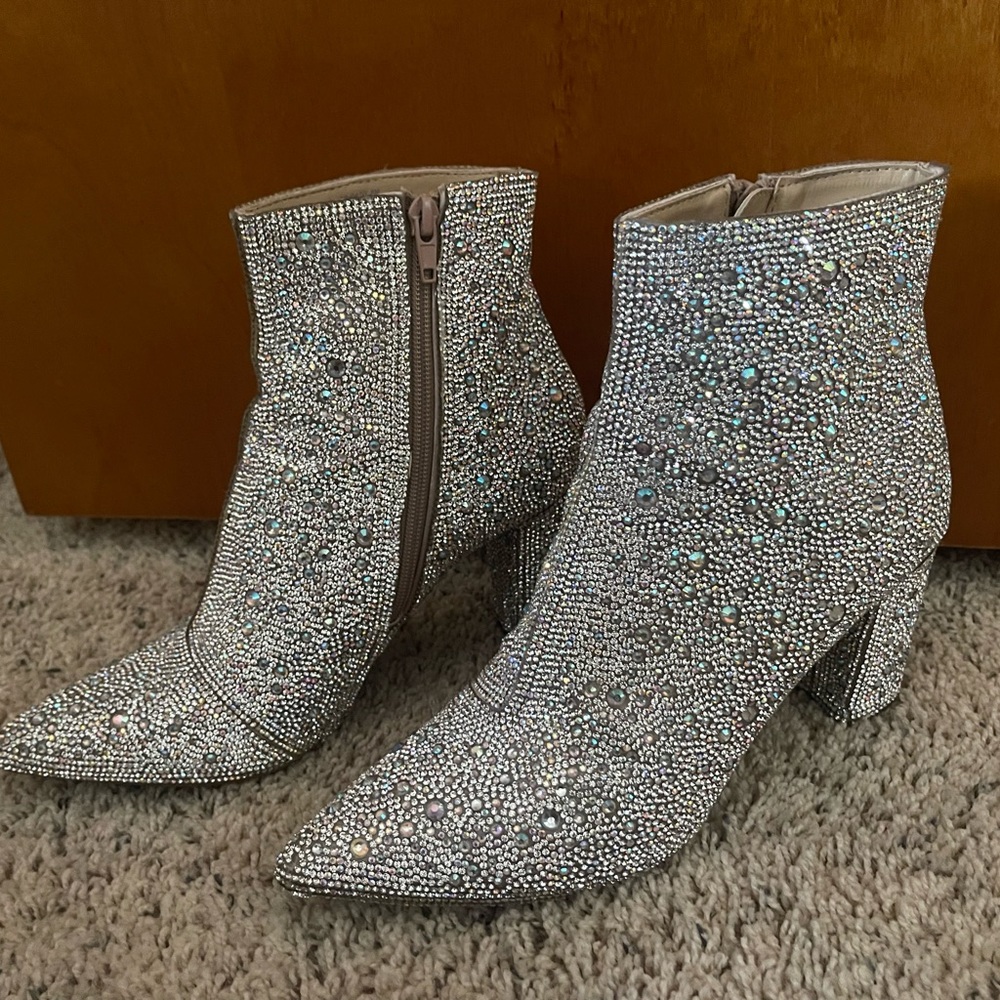 Betsey Johnson Rhinestone Boots
